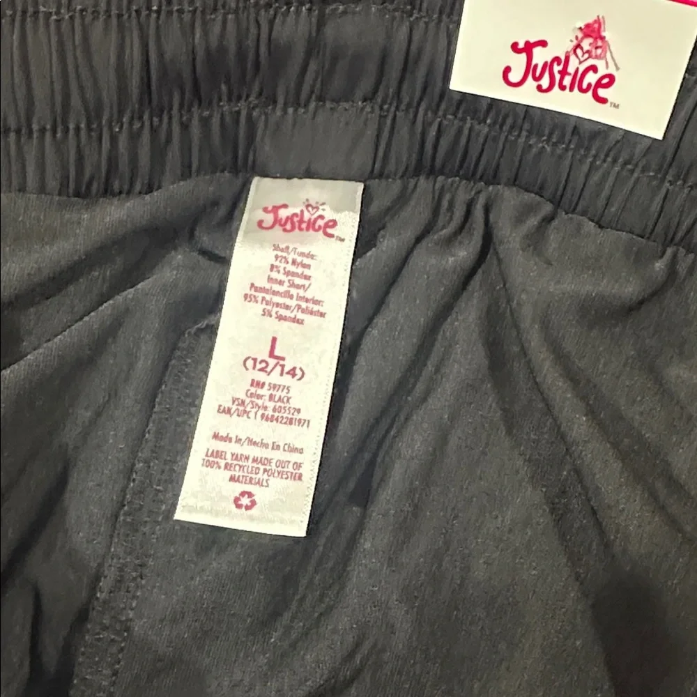 Justice Girls Flutter Short Size L
